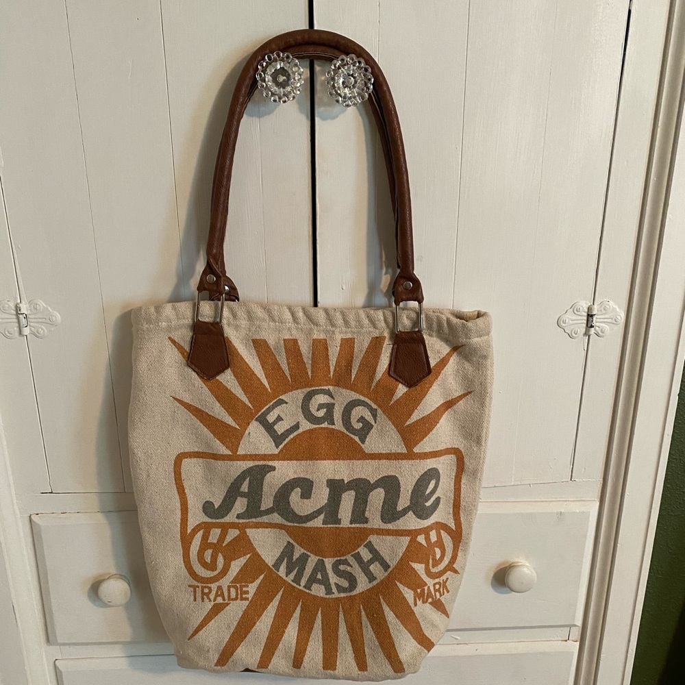 Vintage looking flour sack bag.